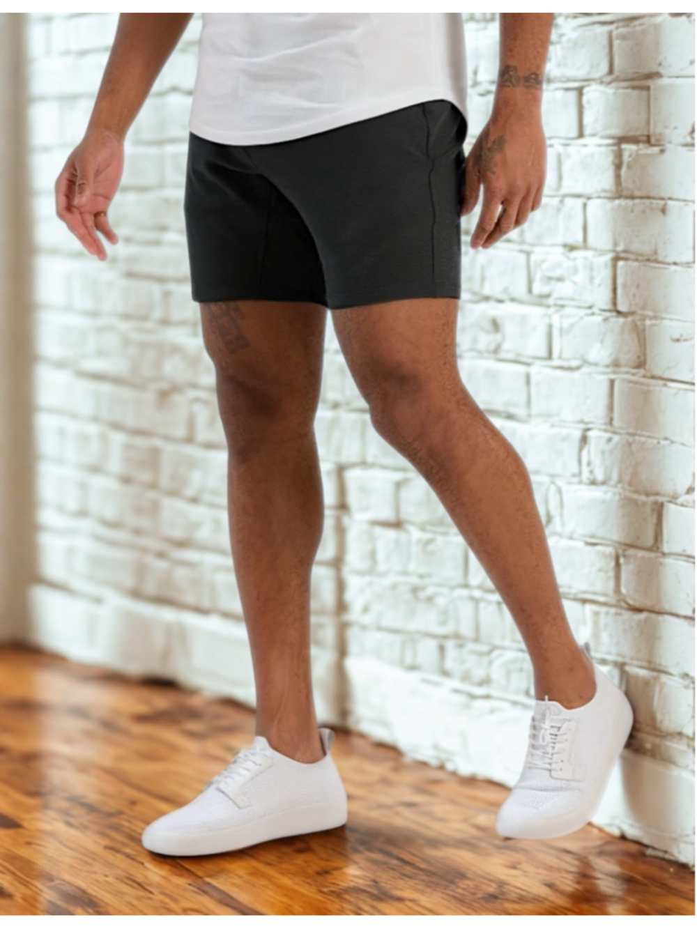 Men's Bylt Basics Shorts size 40 Kinetic Shorts Black Flat Front 7’ Inseam NEW